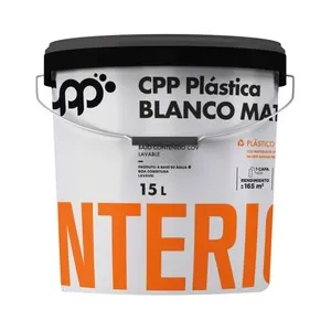 Pintura para interior blanco mate, 15 litros, CPP.