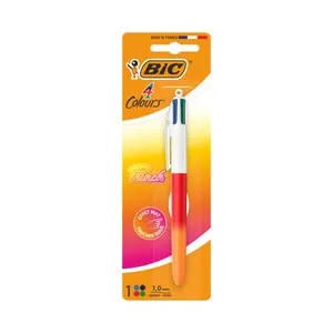 Bolígrafo retractable, 4 colores en uno, BIC.