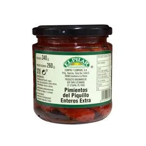 EL PILAR Pimientos enteros con ajo 190 g.