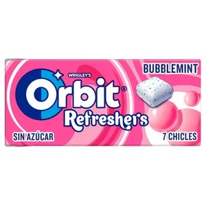 ORBIT Refreshers Chicles grageas de menta 7 uds x 60 g.
