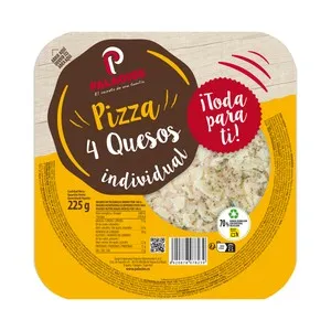 PALACIOS Mini pizza 4 quesos, ideal para microondas PALACIOS 225 g.