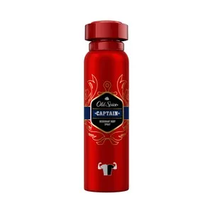 OLD SPICE Desodorante en spray para hombre, sin sales de aluminio OLD SPICE Captain 150 ml.