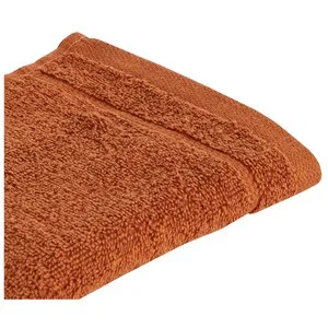 Toalla de tocador color marrón, 400g/m², ACTUEL.