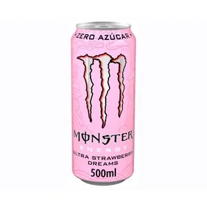 MONSTER Bebida energética ultra strawberry lata 50 cl.