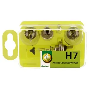 5 piezas alumbrado H7, AUCHAN.