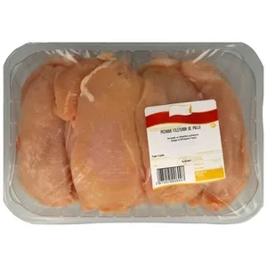 Pechuga de pollo fileteada bandeja
