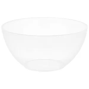 Ensaladera de plástico transparente reutilizable, 24cm de diámetro, ACTUEL.