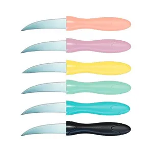 Cuchillo de acero inoxidable con mango de plástico, 8cm, ESSENTIAL.