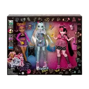 Pack 3 muñecas Monster High DAY OUT.