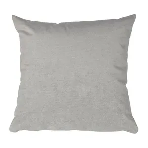 Cojín color gris tejido chenilla 100% poliéster, 45x45cm. TEXTIL HOGAR.