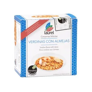 LAUREL Verdinas con almejas 420 g.