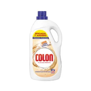 COLON Detergente líquido al jabón de Marsella, para ropa blanca o de color 120 lavados, 5.4 l.