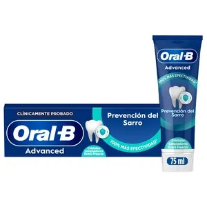 ORAL-B Advanced Pasta de dientes para la prevención del sarro, sabor menta especiada 75 ml.