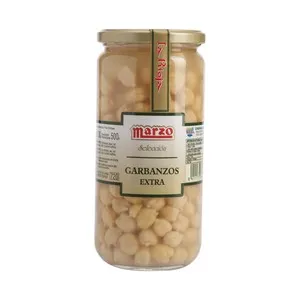MARZO Garbanzo cocido extra MARZO frasco de 780 g.