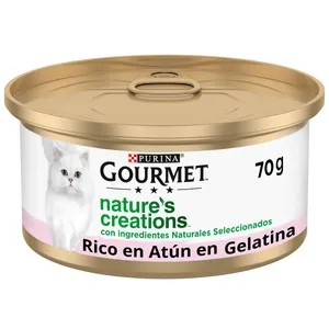 PURINA Gourmet Alimentación para gatos húmeda en formato lata, sabor atún con gambas, 70 g