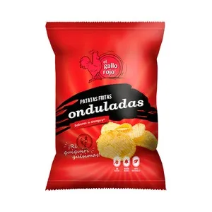 EL GALLO ROJO Patatas fritas onduladas EL GALLO ROJO 160 g.