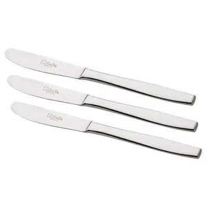 Set de 3 cuchillos de cocina de acero inoxidable, Monoblock MALTA.