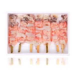 DELFÍN Brocheta de gambón y calamar 70g