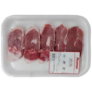Chuletas de pierna de cordero lechal