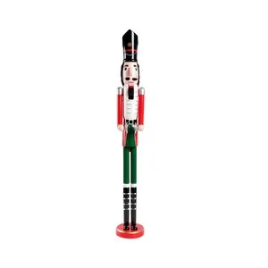 Figura de pie cascanueces 110cm, madera pintada, ACTUEL.