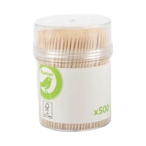 Bote con 500 palillos de madera, PRODUCTO ECONÓMICO ALCAMPO.
