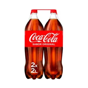 COCA COLA Refresco de cola sabor original pack de botella de 2X2L