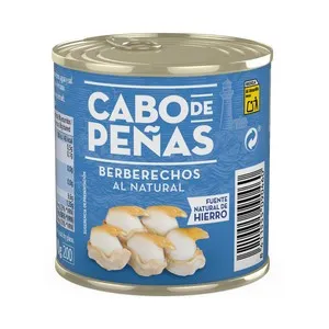 CABO DE PEÑAS Berberechos pequeños al natural lata de 90 g.