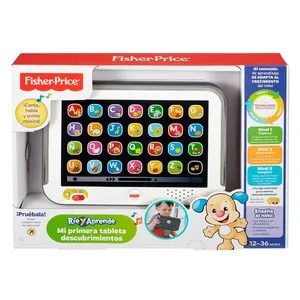FISHER PRICE Mi primera tableta descubrimientos, juguete interactivo.