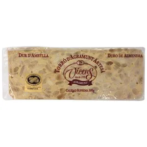 VICENS Turrón duro de almendra 500 g.