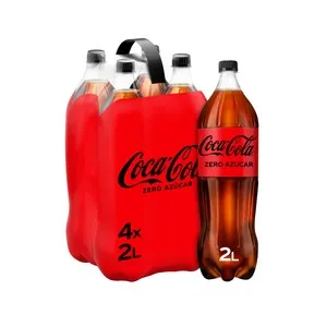 COCA COLA ZERO Refresco de cola Zero azúcar pack 4 unds de 2L. Botella