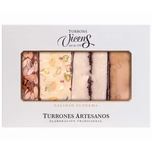 VICENS Turrón duro almendra chocolate 320 g.