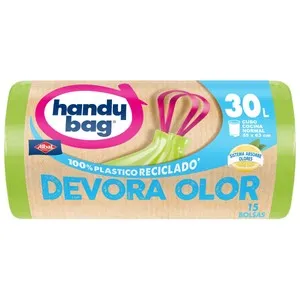 ALBAL Handy bag Devora olor Bolsas de basura con sistema absorbe olores 30l, 15 uds.
