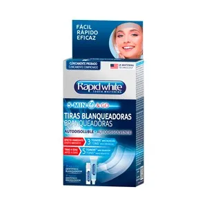 RAPID WHITE Tiras blanqueadoras de efecto inmediato (sólo 5 minutos)