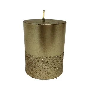 Velas con Purpurina color Dorado, SNC