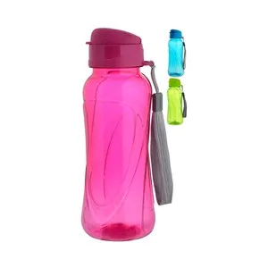 Botella rellenable con cordón de agarre, 0,45 litros, varios colores, SISTEMA.
