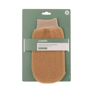 COSMIA Guante de baño exfoliante para todo tipo de pieles.