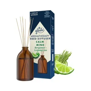 GLADE Varillas ambientador Calm Mind (bergamota + limón) GALDE AROMATHERAPY 80 ml.
