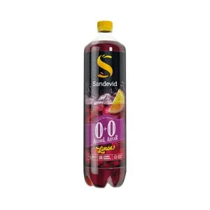 SANDEVID Tinto de verano con limón y sin alcohol ni azúcar SANDEVID botella de 1,5 l.