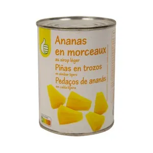 PRODUCTO ECONÓMICO ALCAMPO Piña en almíbar en trozos 340 gr.