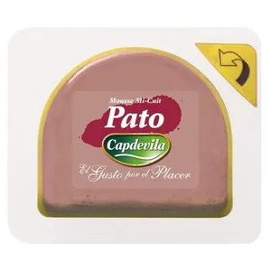 CAPDEVILLA Mousse Mi-cuit de higado de pato, elaborado sin gluten 55 g.