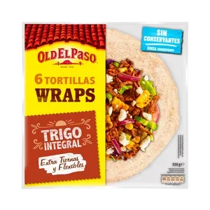 OLD EL PASO Tortillas de trigo integral ideal para fajitas 350 g.