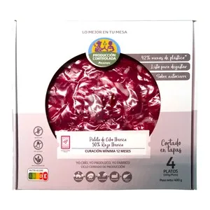 ALCAMPO CULTIVAMOS LO BUENO Paleta de cebo ibérica (50% raza ibérica) cortada en tapas 4 sobres de 100 g.