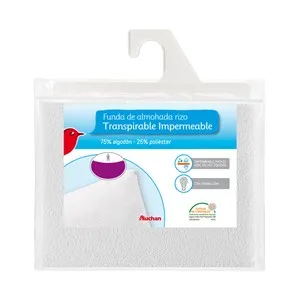 Funda protectora de almohada 75% algodón 25% poliéster, transpirable e impermeable, 135cm. PRODUCTO ALCAMPO.
