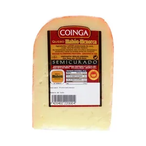 COINGA Queso semicurado Mahón Menorca COINGA 225 g.