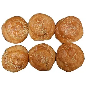 Mini ensaimadas de crema, 6 unds.