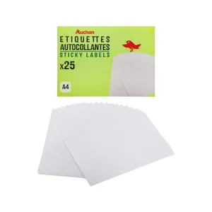 Etiquetas para imprimir A4, AUCHAN.