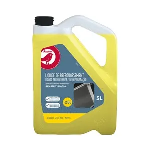 Líquido refrigerante con temperatura de protección de hasta -25ºC, 5L amarillo apto para Renault y Dacia, 35% ETILENGLICOL, ALCAMPO.