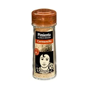 CARMENCITA Pimienta blanca molida CARMENCITA 50 g.