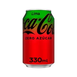 COCA COLA Refresco coca cola zero lime lata 330ml