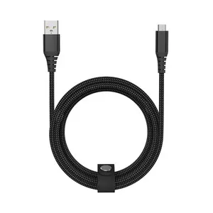 Cable USB A a USB C QILIVE 600183374, longitud 1,5 metros, color negro.